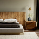 Lara Bed Natural Reclaimed French Oak Staged View Four Hands