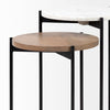 Mercana Larkin Nesting End Tables nested tabletops 