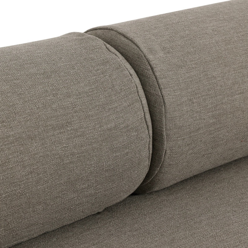 Four Hands Laskin Outdoor Sofa 106" back bolster front view 