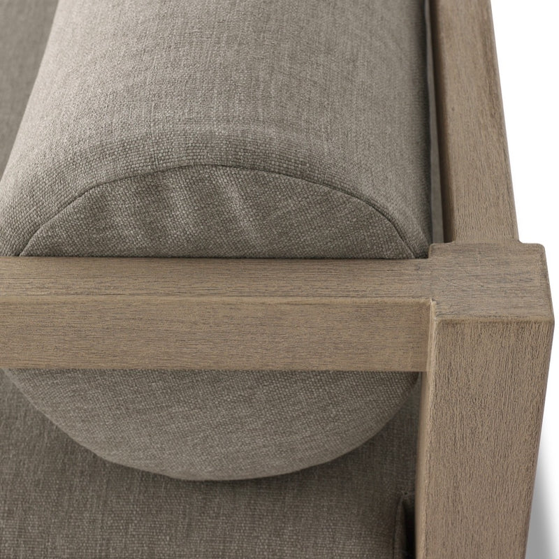 Laskin Outdoor Sofa 106" 235156-004 corner frame view 