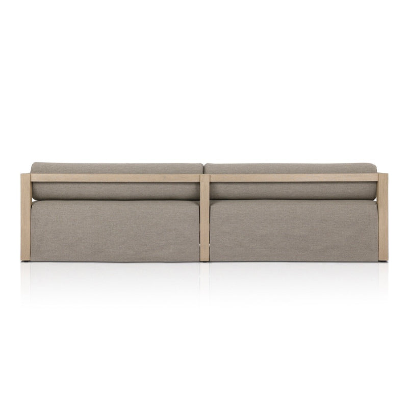 Four Hands Laskin Outdoor Sofa 106" back view 