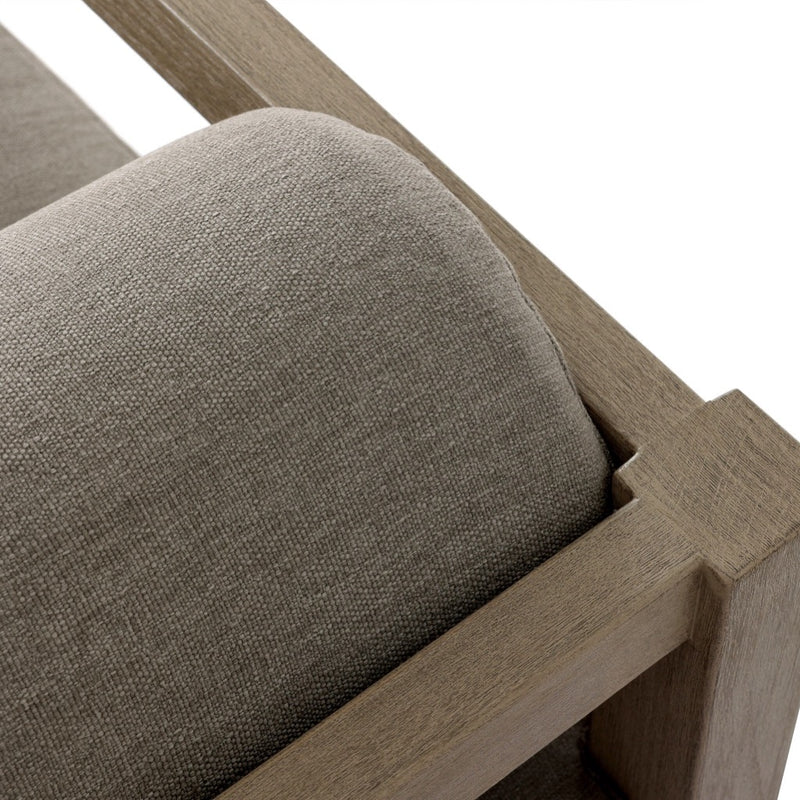 Four Hands Laskin Outdoor Sofa 106" bolster alessi fawn