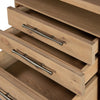 Lauren Desk Natural Solid Oak Drawers with Iron Handles 104607-002
