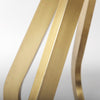Laurent Dining Table 68238-AB gold metal base details 