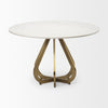 Laurent Dining Table 68238-AB side view 