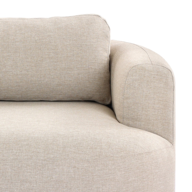 Four Hands Lavine Outdoor Sofa 94" arm and seat view 