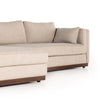 Four Hands Lawrence 2-Piece Sectional W/ Chaise angled front view