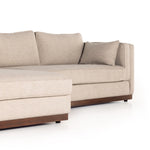 Four Hands Lawrence 2-Piece Sectional W/ Chaise angled front view