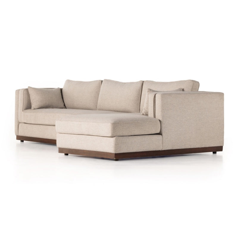 Lawrence 2-Piece Sectional W/ Chaise 236169-001 angled view right arm facing chaise