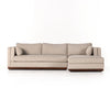 Lawrence 2-Piece Sectional W/ Chaise 236169-001 front view right arm facing