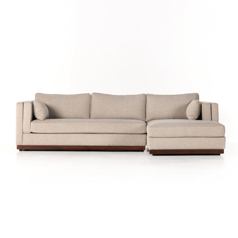 Lawrence 2-Piece Sectional W/ Chaise 236169-001 front view right arm facing