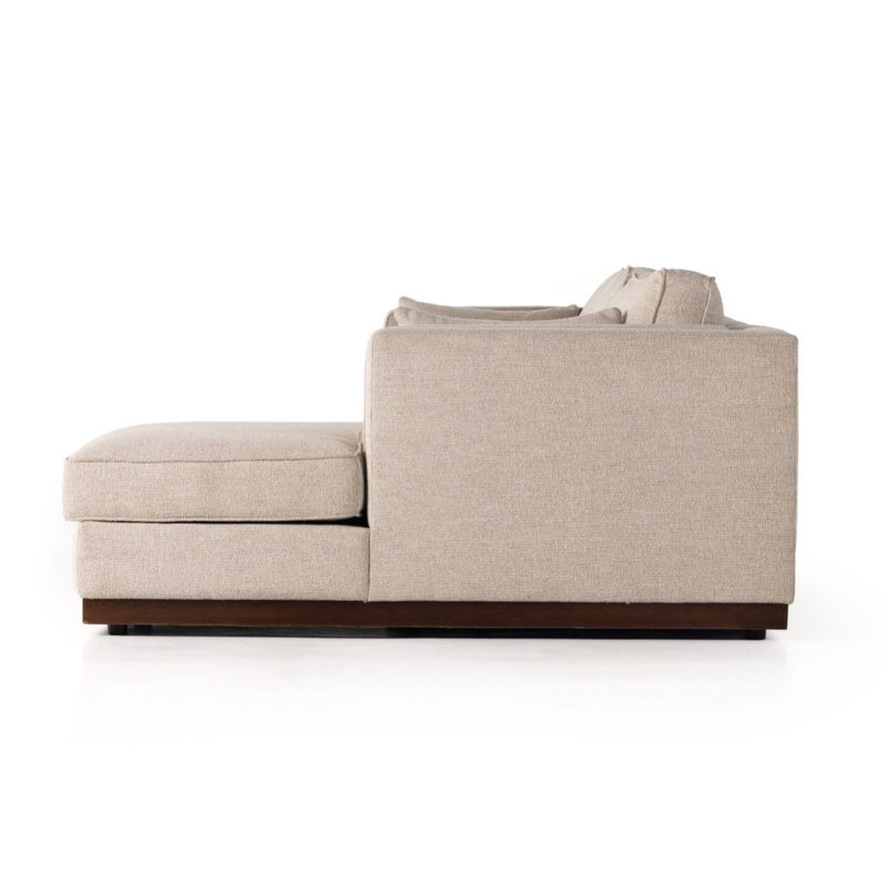 Lawrence 2-Piece Sectional W/ Chaise right arm facing side view
