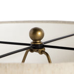Leander Table Lamp Dark Antique Brass Lampshade Inner Detail 106318-003