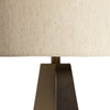 Leander Table Lamp Dark Antique Brass Lampshade Front 106318-003