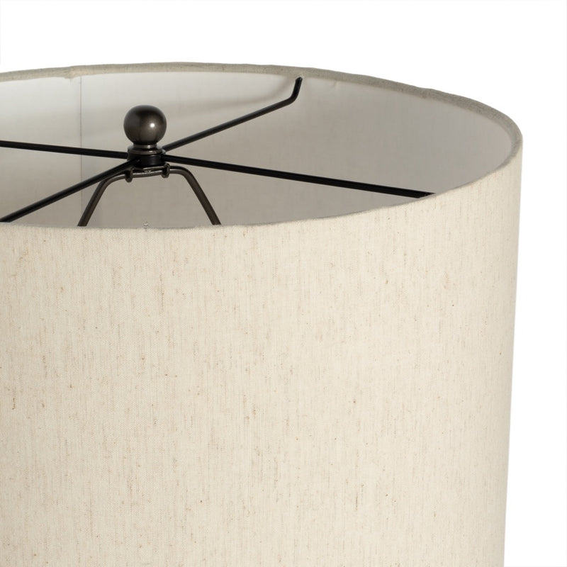 Leander Table Lamp 100% Cotton Beige Shade 106318-004
