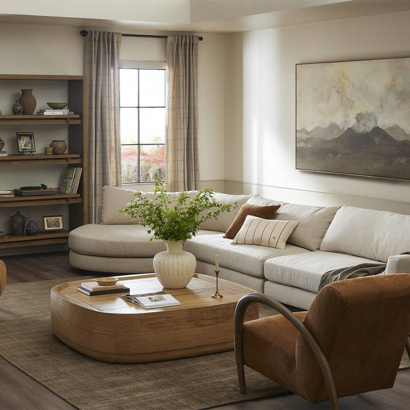 Four Hands Leandro Coffee Table staged living room