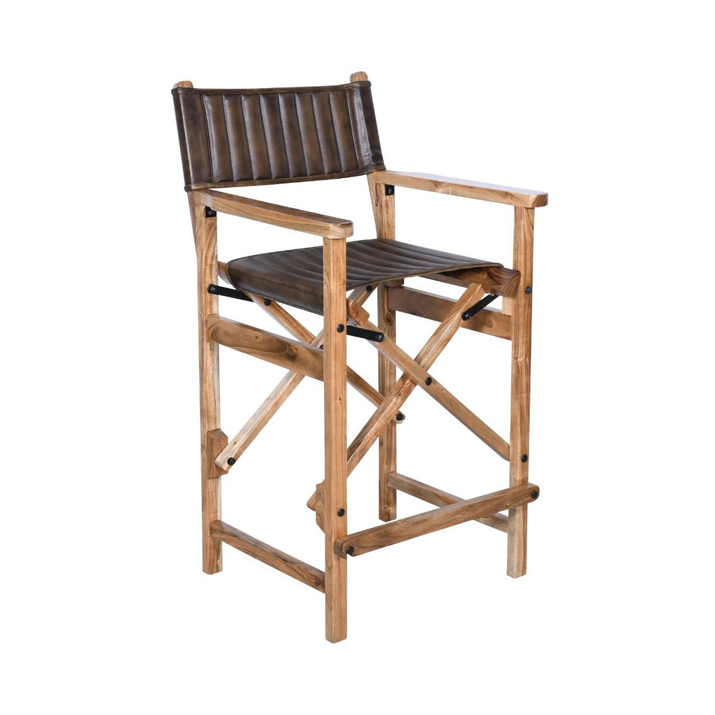 Home Trends and Design Leeds Folding Counter Chair angled view 
