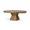 Four Hands Leif Round Extension Dining Table 60" angled view 
