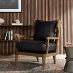 Lennon Chair Heirloom Black Staged View Four Hands