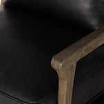 Lennon Chair Heirloom Black Parawood Armrest and Seat Cushion Four Hands