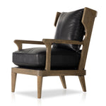 Lennon Chair Heirloom Black Side Angled View Four Hands
