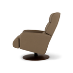 American Leather Lennox Comfort Relax Recliner Bison Champagne Side View