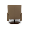 American Leather Lennox Comfort Relax Recliner Bison Champagne Back View