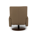 American Leather Lennox Comfort Relax Recliner Bison Champagne Back View