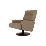 American Leather Lennox Comfort Relax Recliner Bison Champagne Angled View