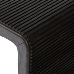 Four Hands Leo End Table curved corner view 