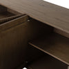 Leo Sideboard Rustic Grey Veneer Interior Shelving 231850-002