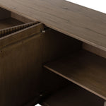 Leo Sideboard Rustic Grey Veneer Interior Shelving 231850-002