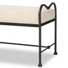 Leona Accent Bench 250053-001 side view of bench