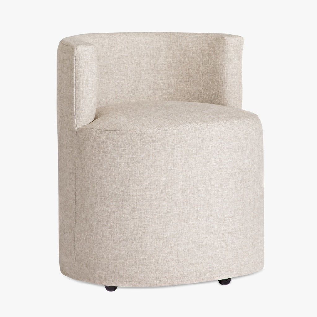 Co.House Designs Leona Slipcover Dining Chair angled view 