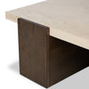 Four Hands Letta Coffee Table leg view 