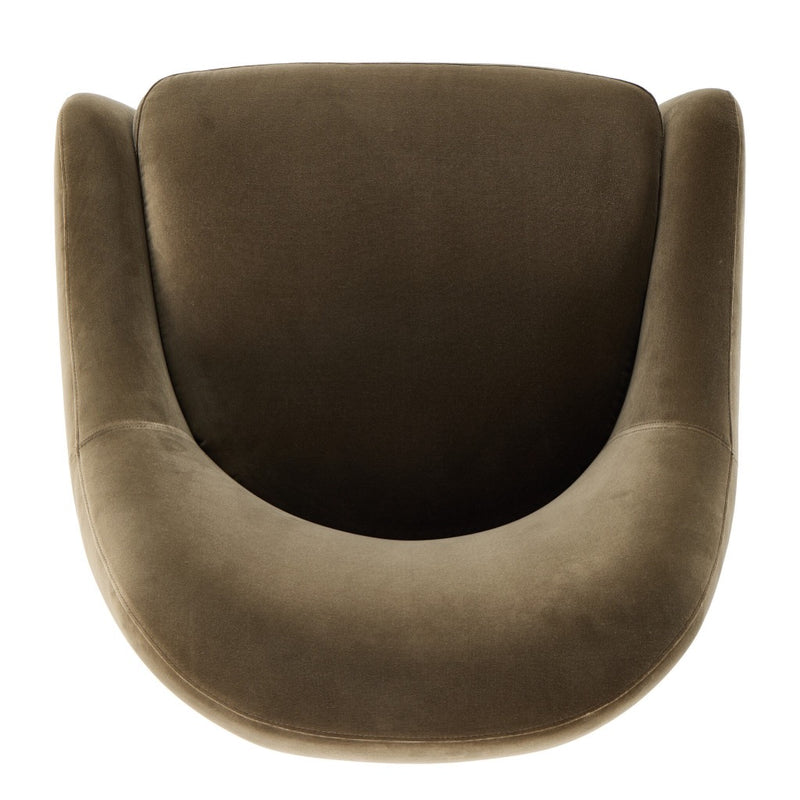 Four Hands Levi Swivel Chair overhead view 