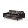 Lexi Sofa Sonoma Black Leather Angled View Four Hands