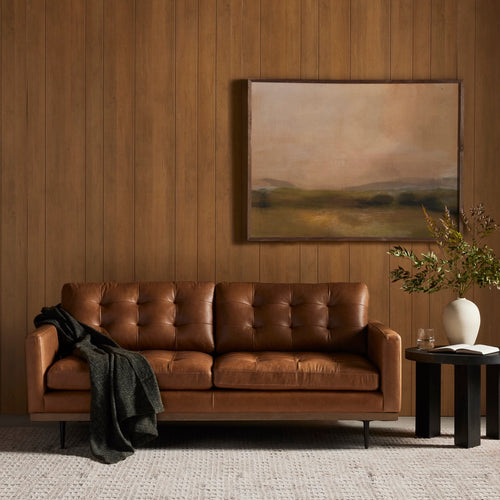Lexi Sofa Sonoma Butterscotch Staged View Four Hands