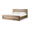 Lia Bed Natural Reclaimed French Oak Angled View Four Hands
