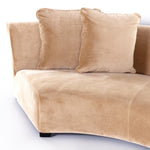 Liam Sectional 105763-007 curved seat edge