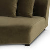 Liam Sectional Single Right Arm Facing Piece Angled View Performance Fabric Detail 105762-006