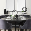 Mercana Leisl Dining Table staged view of dining table 