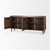 Mercana Lillie Sideboard Brown Angled Open Doors