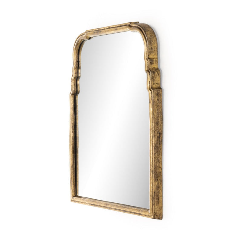 Loire Mirror Antiqued Gold Leaf Angled View 233859-001