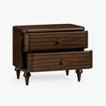 Co.House Designs Louie Nightstand angled open drawer view 