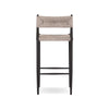 Four Hands Lomas Outdoor Metal Stool back bar height view 