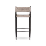 Four Hands Lomas Outdoor Metal Stool back bar height view 