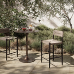Lomas Outdoor Metal Stool 248915-002 staged view 