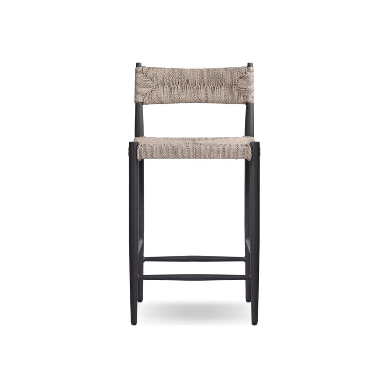 Four Hands Lomas Outdoor Metal Stool front view 