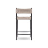 Four Hands Lomas Outdoor Metal Stool back view 